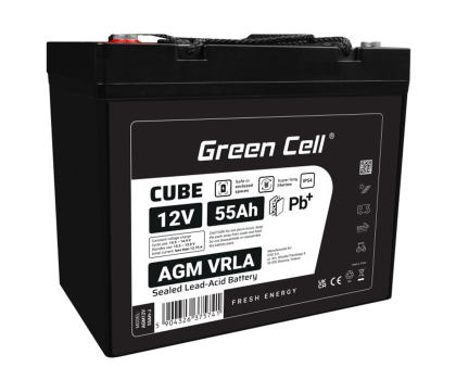 Akumulator do UPS Green Cell Cube AGM VRLA IP54 12V 55Ah